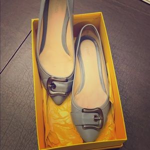 Fendi big buckle flats